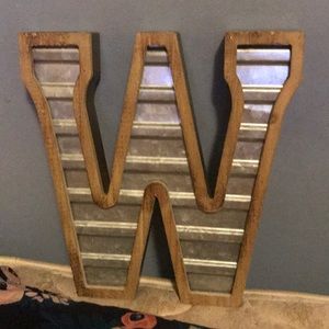 Wooden and steel “W” figure!